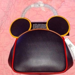 COACH  Mickey Mouse kiss lock bag